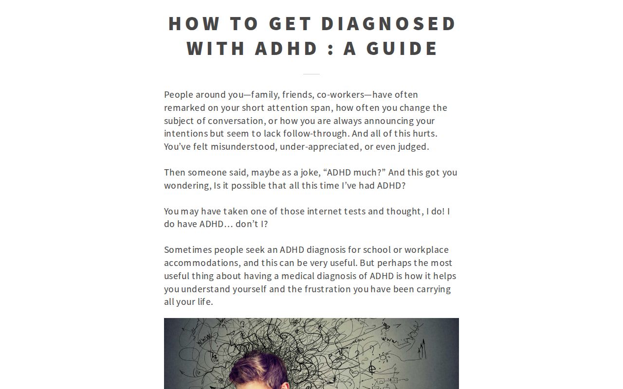 How to get diagnosed With ADHD : A Guide